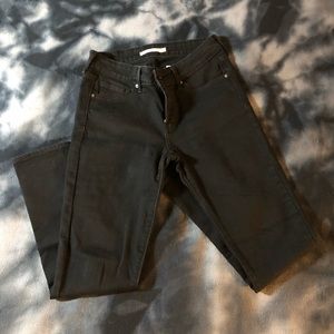 Levi 711 black skinny jeans